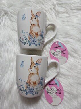 Joyful Goods Rabbit Bunny Mug Set